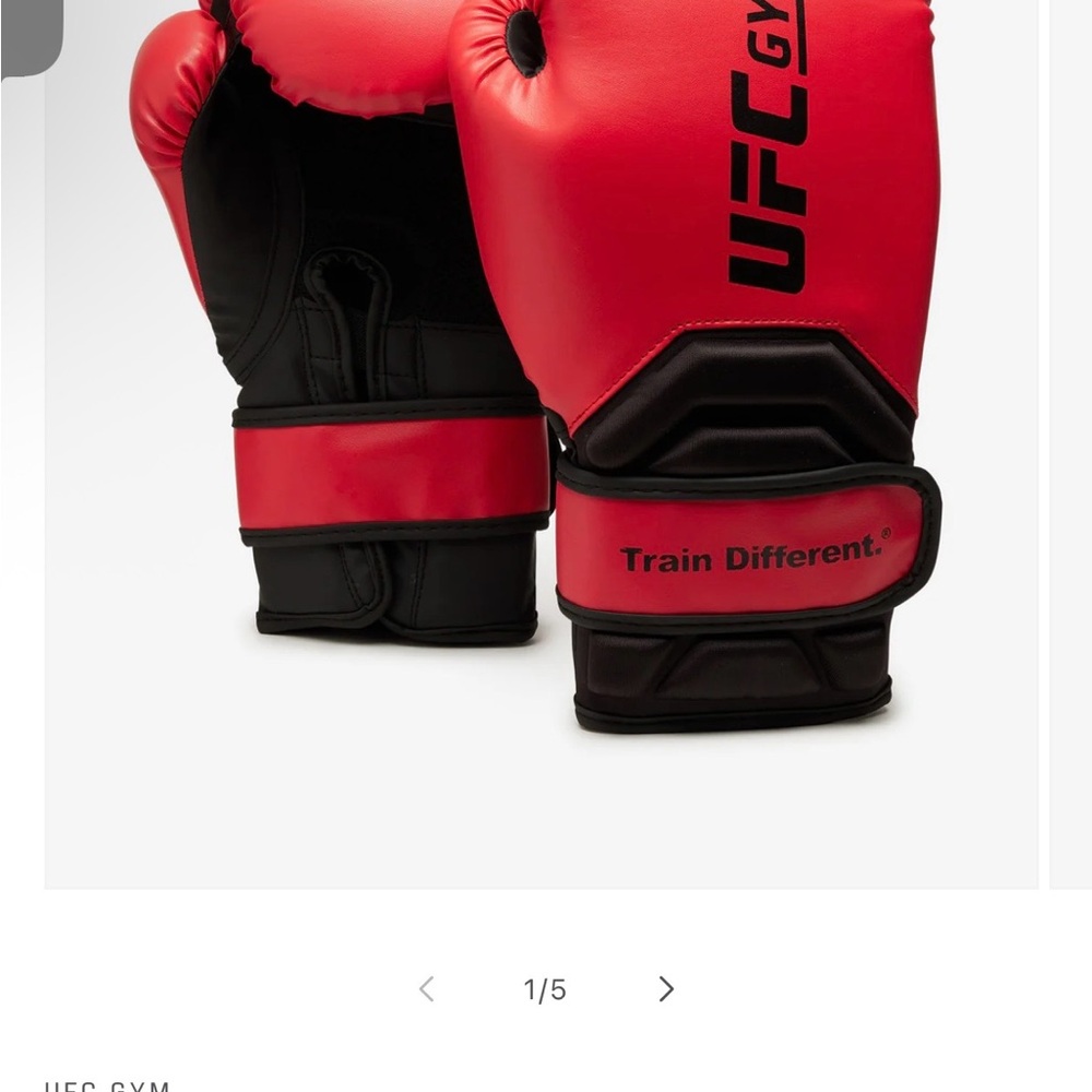 UFC Gym Red and Black Boxing Gloves
